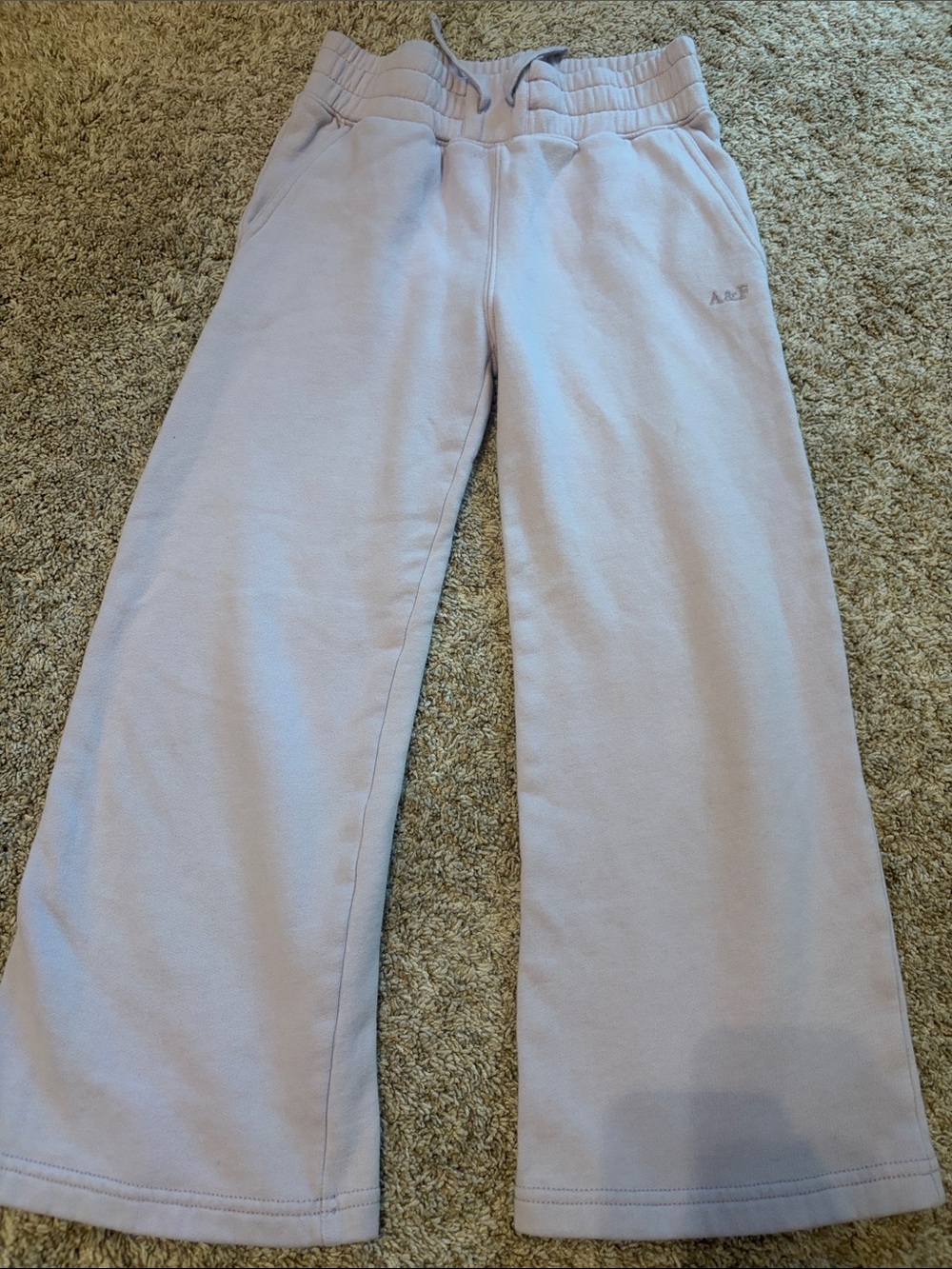 Abercrombie & Fitch Kids Lavender Wide-Leg Sweatpants